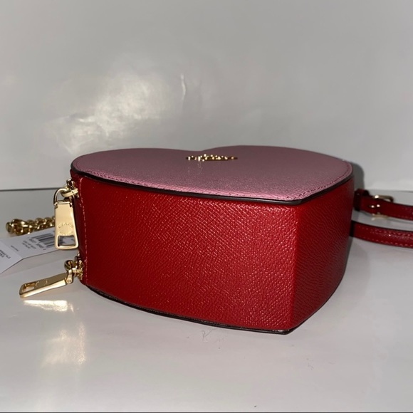 Coach Heart bag Crossbody In Colorblock New - Picture 12 of 16
